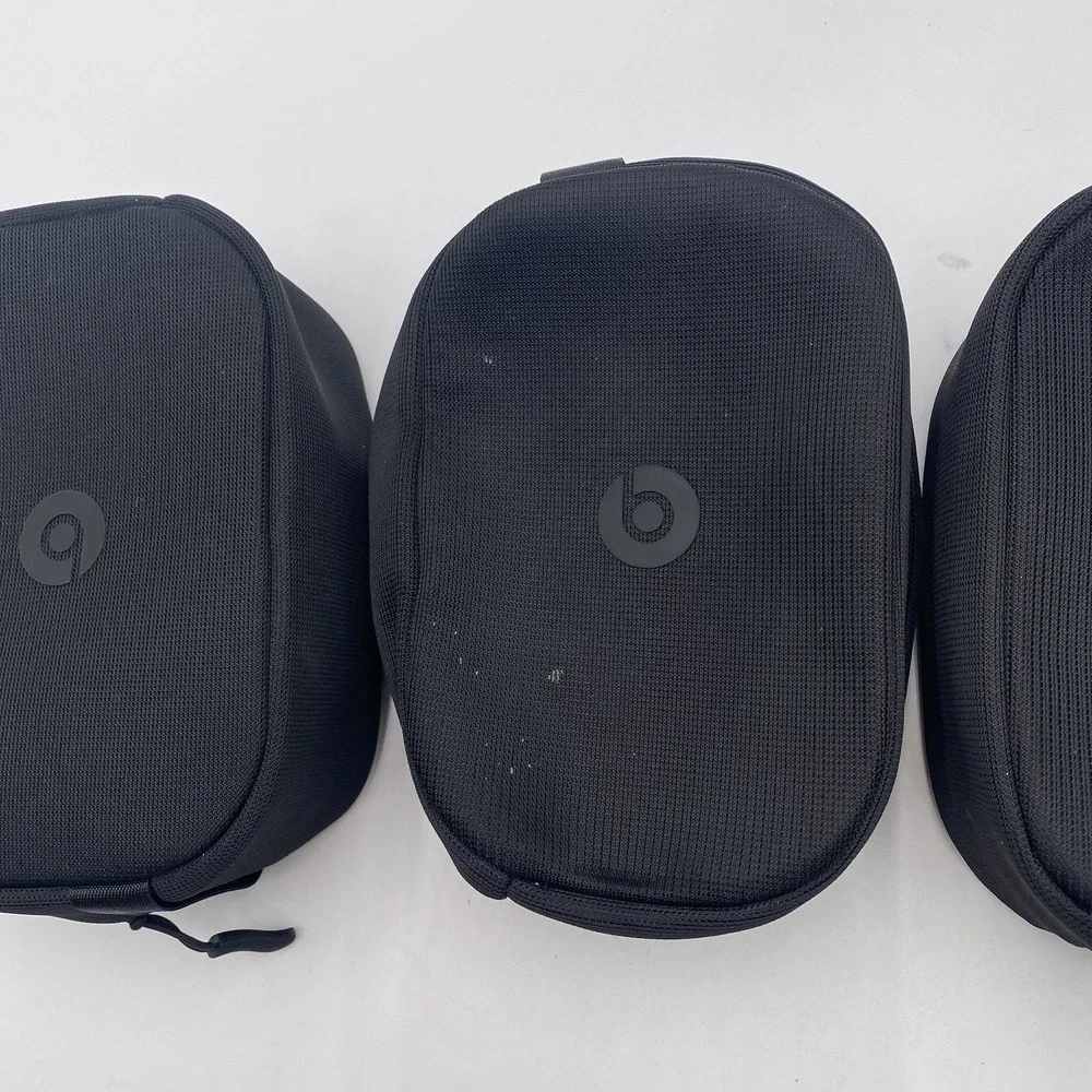 Lot 3 OEM Beats Studio Pro Wireless Headphones Replacement Zip Travel Case Only